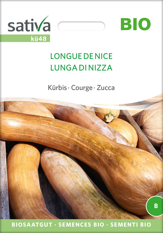 Artikelbild 1 von "BIO Kürbis Longue De Nice" aus der Kategorie Kürbissamen