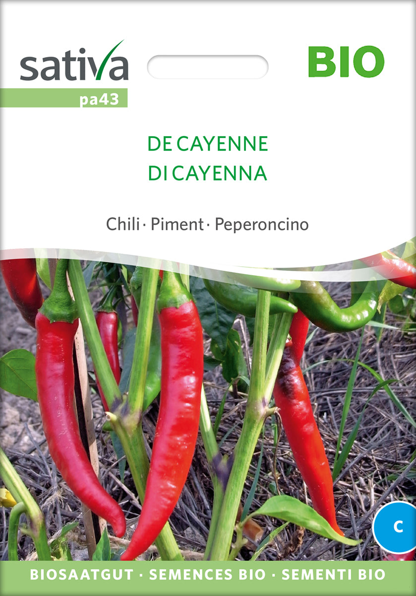 Chili De Cayenne | BIO Chilisamen von Sativa Rheinau