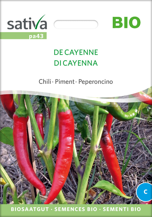 Chili De Cayenne | BIO Chilisamen von Sativa Rheinau