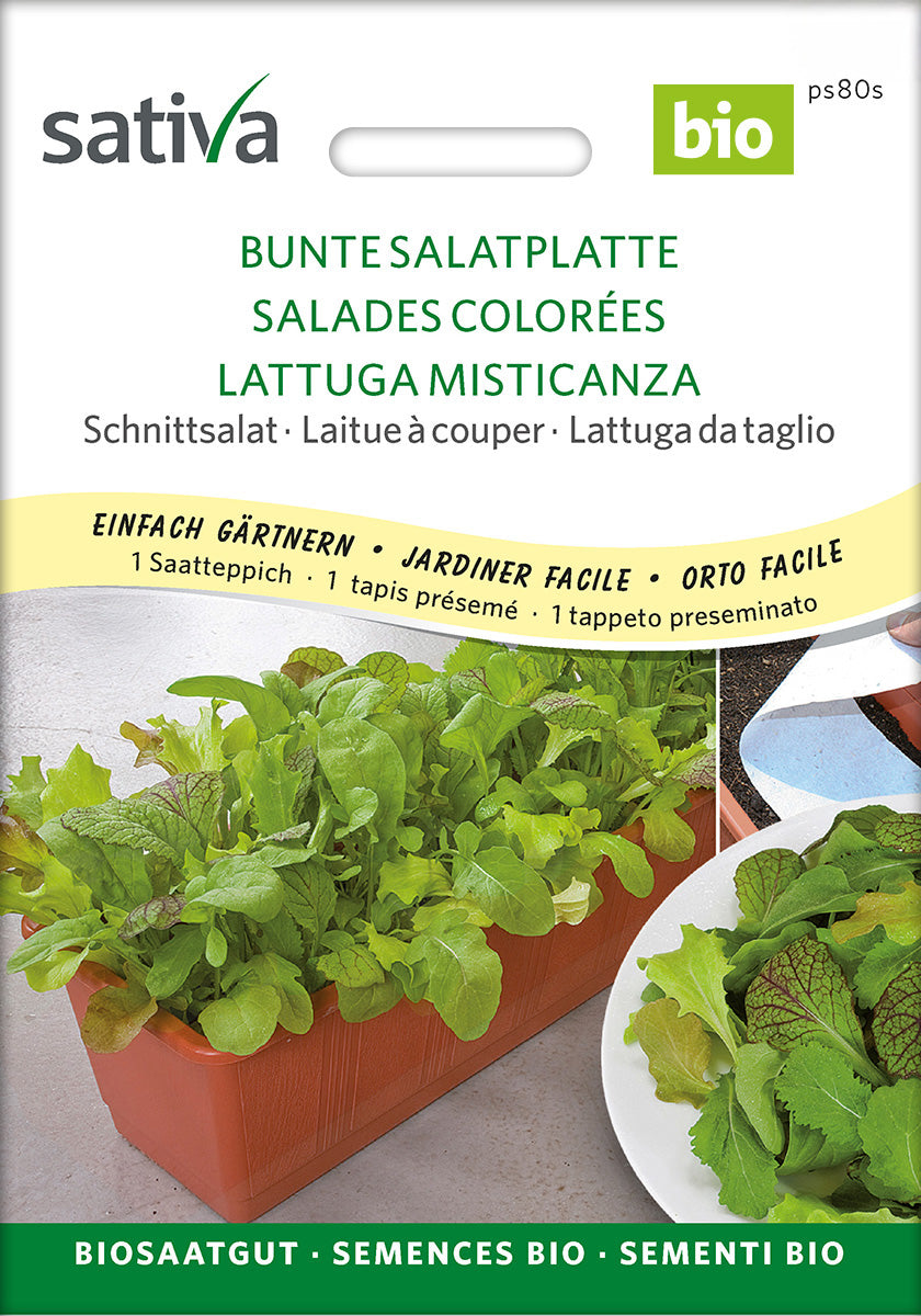 Artikelbild 2 von "BIO Schnittsalat Bunte Salatplatte (Saatteppich) [MHD 12/2025]"