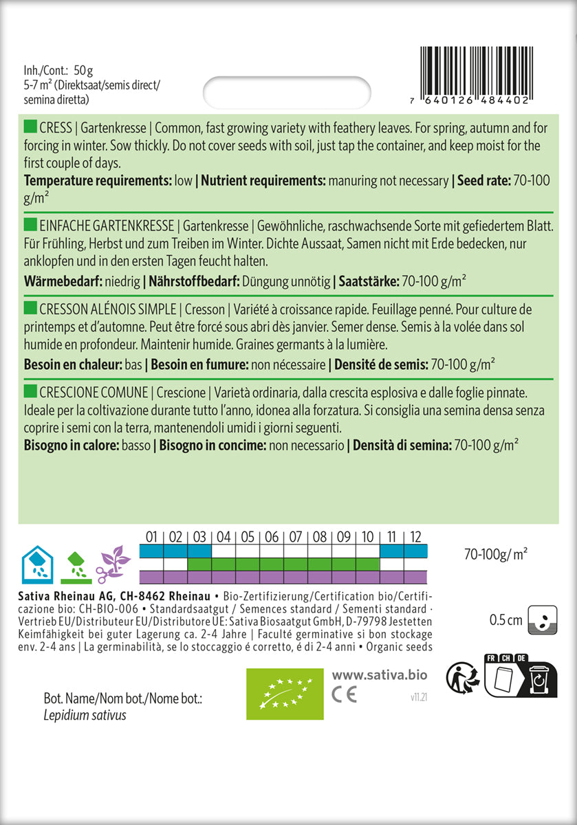 Artikelbild 2 von "BIO Gartenkresse Einfache Gartenkresse [MHD 12/2024]"