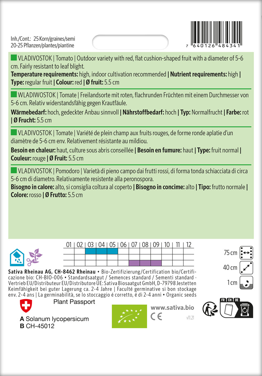 Artikelbild 2 von "BIO Tomate Wladiwostok" aus der Kategorie Tomatensamen