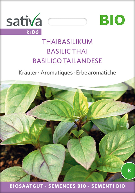 Artikelbild 1 von "BIO Thaibasilikum [MHD 12/2025]" aus der Kategorie Basilikumsamen
