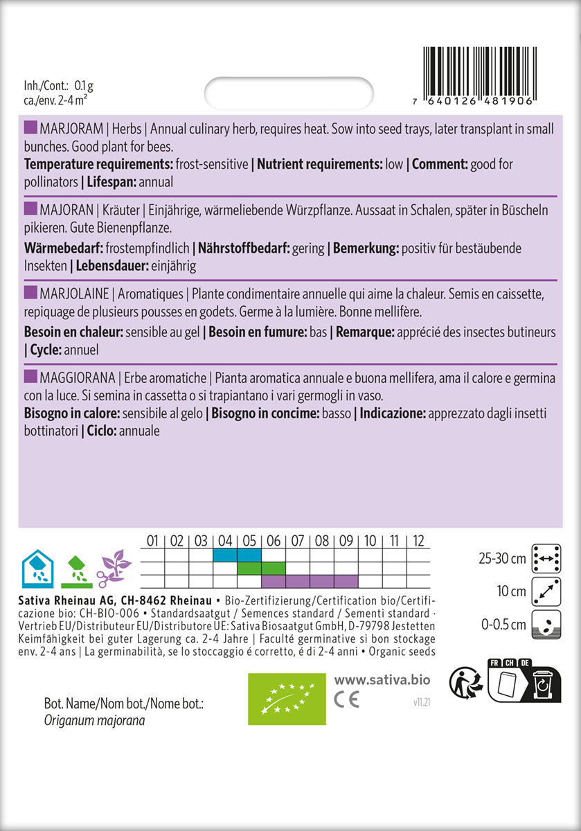 Artikelbild 2 von "BIO Majoran [MHD 12/2025]" aus der Kategorie Majoransamen