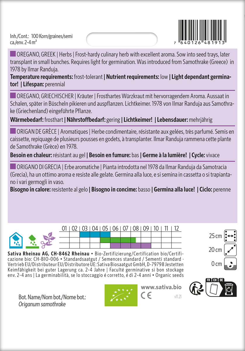 Artikelbild 2 von "BIO Griechischer Oregano [MHD 12/2025]" aus der Kategorie Oreganosamen