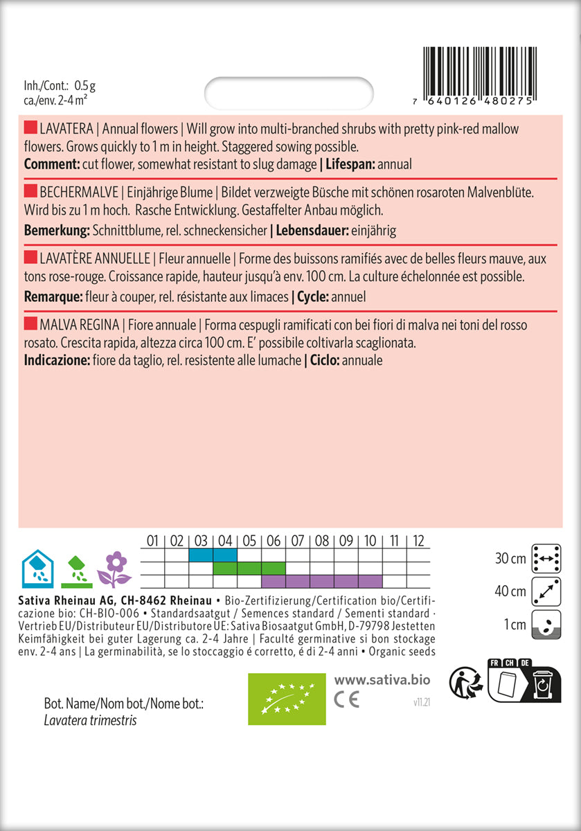 Artikelbild 2 von "BIO Bechermalve" aus der Kategorie Malvensamen