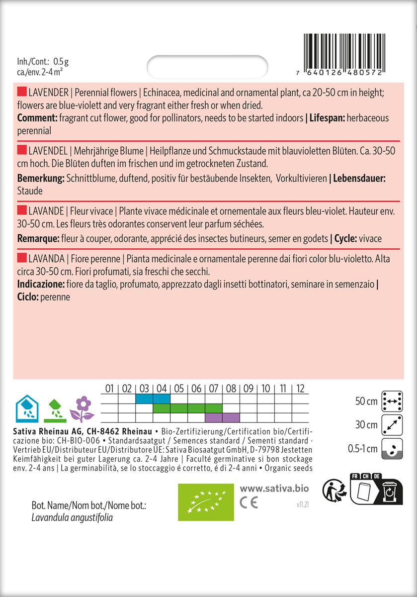 Artikelbild 2 von "BIO Lavendel [MHD 12/2025]" aus der Kategorie Lavendelsamen