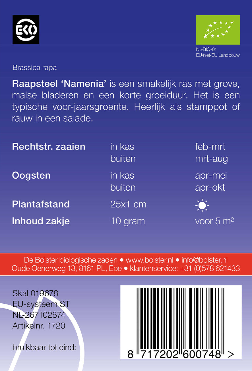 Artikelbild 2 von "BIO Rübstiel Namenia [MHD 12/2025]" aus der Kategorie Stielmussamen