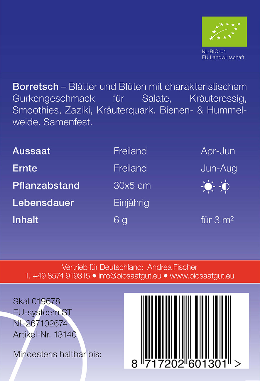 Artikelbild 2 von "BIO Borretsch [MHD 12/2025]" aus der Kategorie Borretschsamen