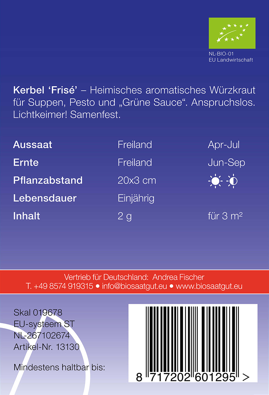 Artikelbild 2 von "BIO Kerbel Frise [MHD 12/2023]" aus der Kategorie Kerbelsamen