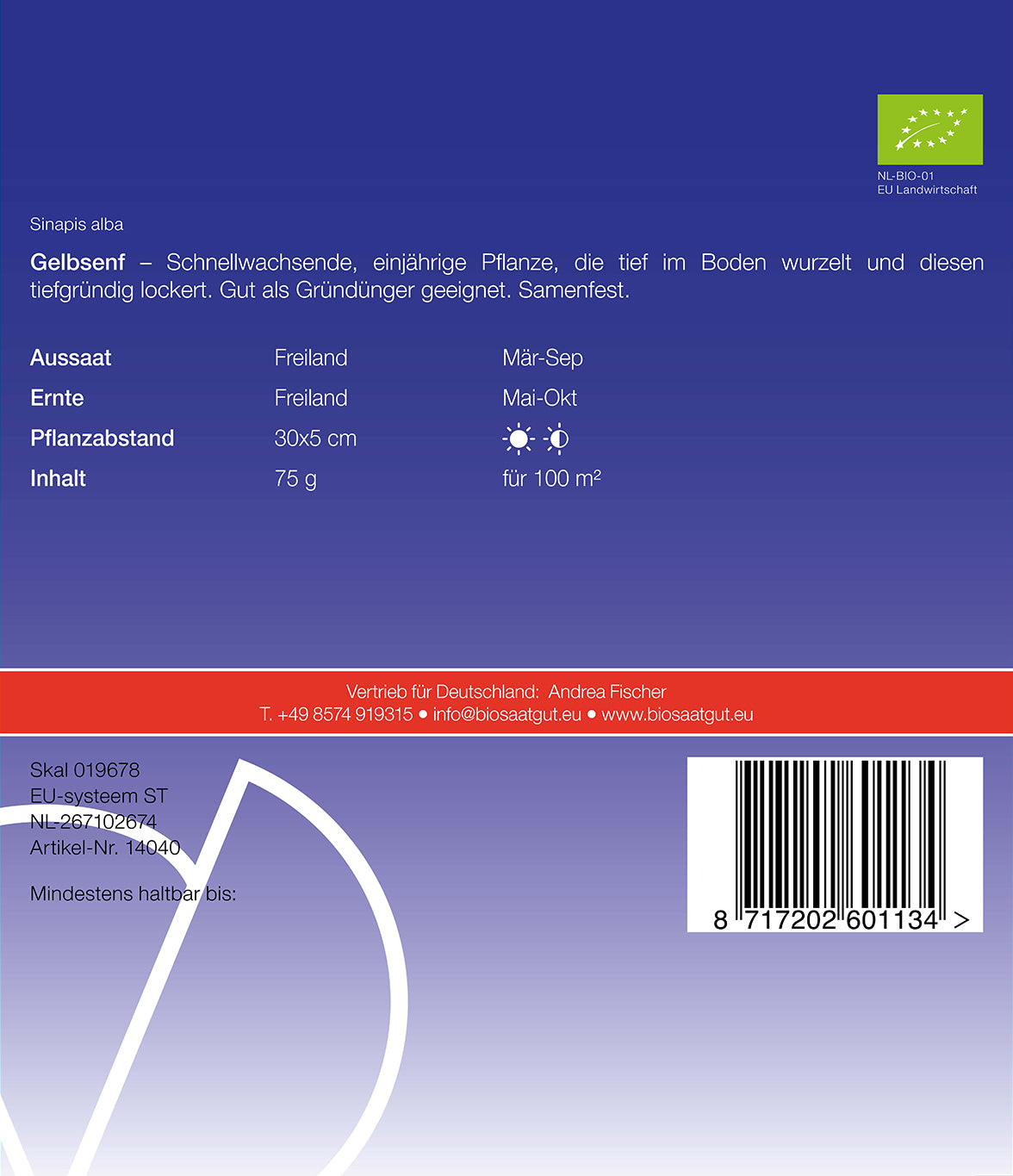 Artikelbild 2 von "BIO Gelbsenf Gründünger" aus der Kategorie Gründünger & -düngung