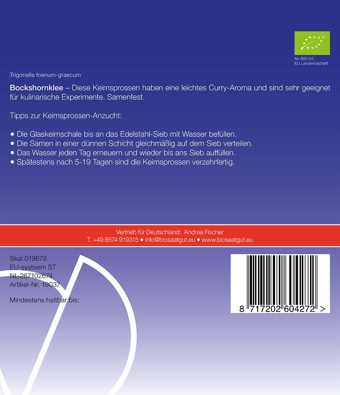 Artikelbild 2 von "BIO Bockshornklee Keimsprossen [MHD 12/2025]" aus der Kategorie Keimsprossen