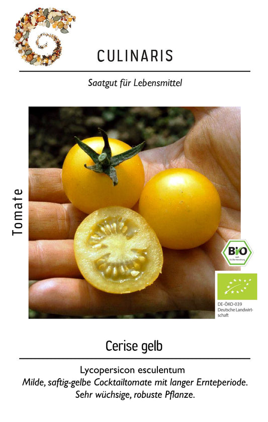 Artikelbild 1 von "BIO Cocktailtomate Cerise gelb" aus der Kategorie Kirschtomatensamen
