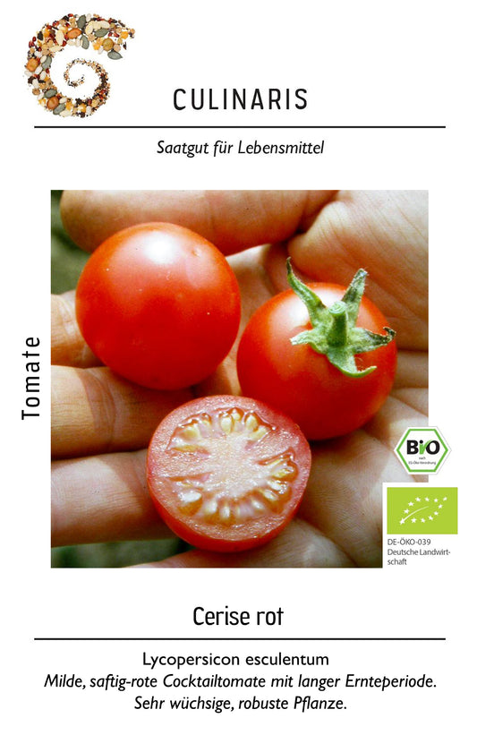Artikelbild 1 von "BIO Cocktailtomate Cerise rot" aus der Kategorie Kirschtomatensamen