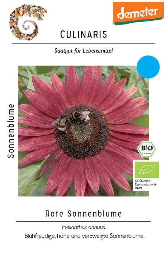 Artikelbild 1 von "BIO Rote Sonnenblume" aus der Kategorie Sonnenblumensamen
