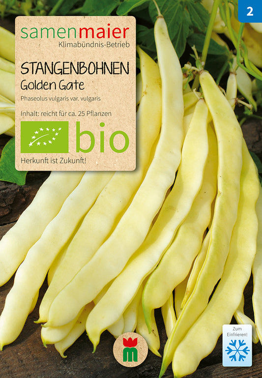 Artikelbild 1 von "BIO Stangenbohne Golden Gate" aus der Kategorie Stangenbohnensamen