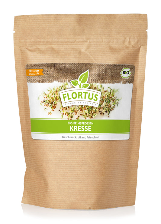 Keimsprossen Kresse 500 g | Bio-Keimsprossen von FLORTUS