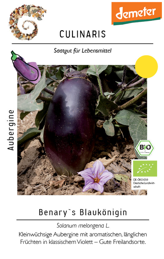 Artikelbild 1 von "BIO Aubergine Benarys Blaukönigin" aus der Kategorie Auberginensamen