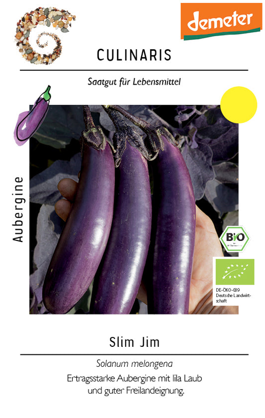 Artikelbild 1 von "BIO Aubergine Slim Jim" aus der Kategorie Auberginensamen
