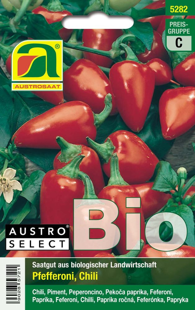 Artikelbild 1 von "BIO Pfefferoni Chili-AS Rot" aus der Kategorie Peperonisamen