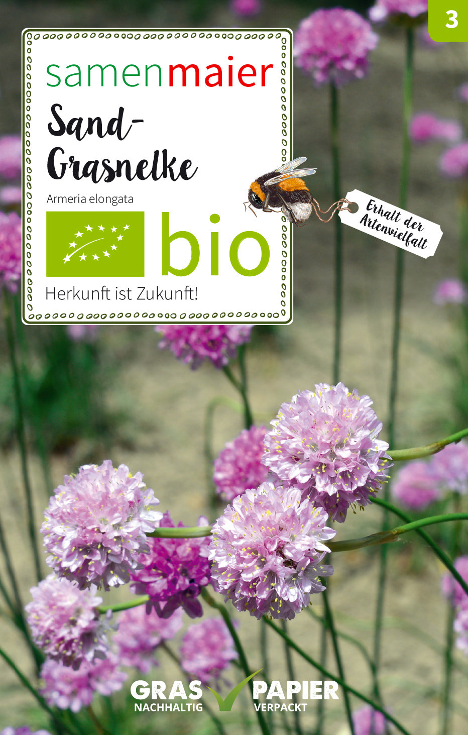 Artikelbild 1 von "BIO Wildblüte Sand - Grasnelke" aus der Kategorie Nelkensamen