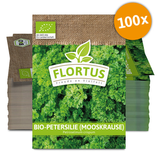 Petersilie Mooskrause (100 Tütchen) | BIO Petersiliensamen von FLORTUS
