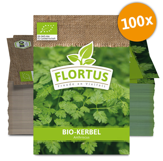 Kerbel (100 Tütchen) | BIO Kerbelsamen von FLORTUS