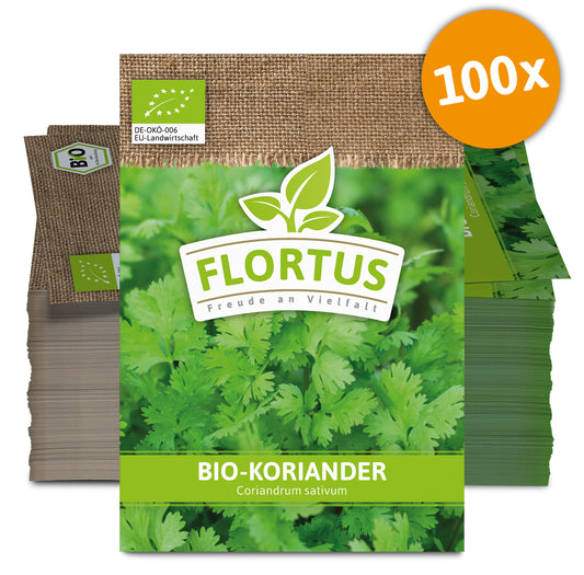 Koriander (100 Tütchen) | BIO Koriandersamen von FLORTUS