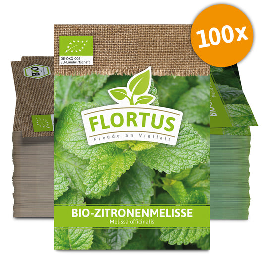 Zitronenmelisse (100 Tütchen) | BIO Melissensamen von FLORTUS