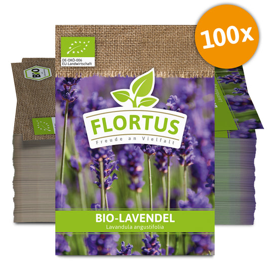 Lavendel (100 Tütchen) | BIO Lavendelsamen von FLORTUS