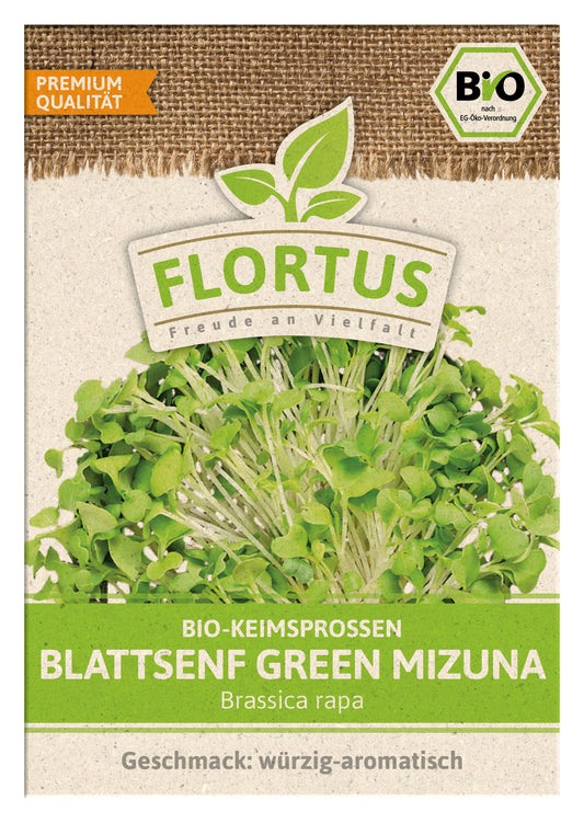 Keimsprossen Blattsenf Green Mizuna | BIO Keimsprossen von FLORTUS