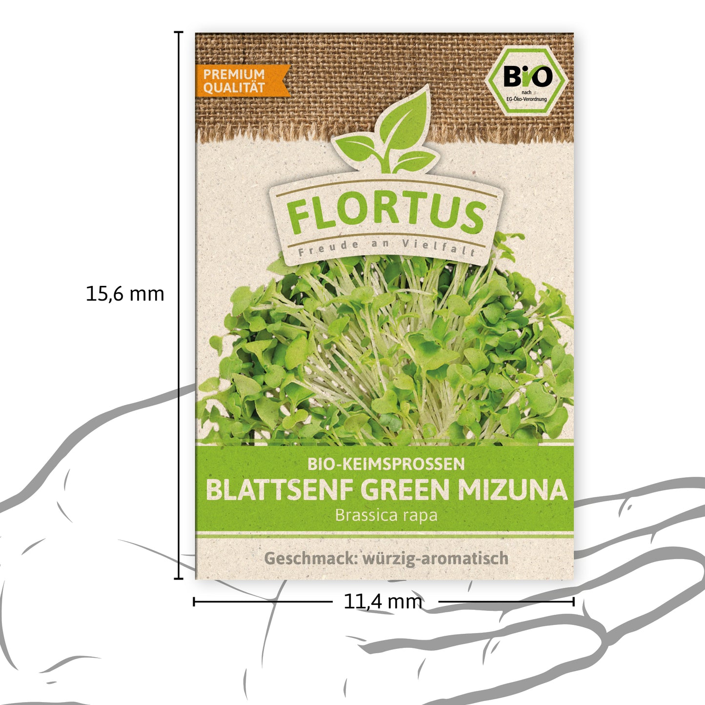 Artikelbild 4 von "BIO Keimsprossen Blattsenf Green Mizuna" aus der Kategorie Keimsprossen