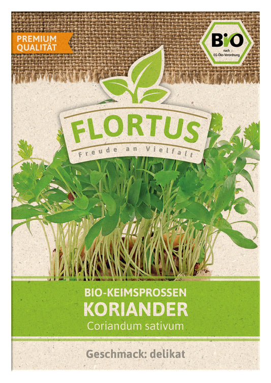 Keimsprossen Koriander | BIO Keimsprossen von FLORTUS