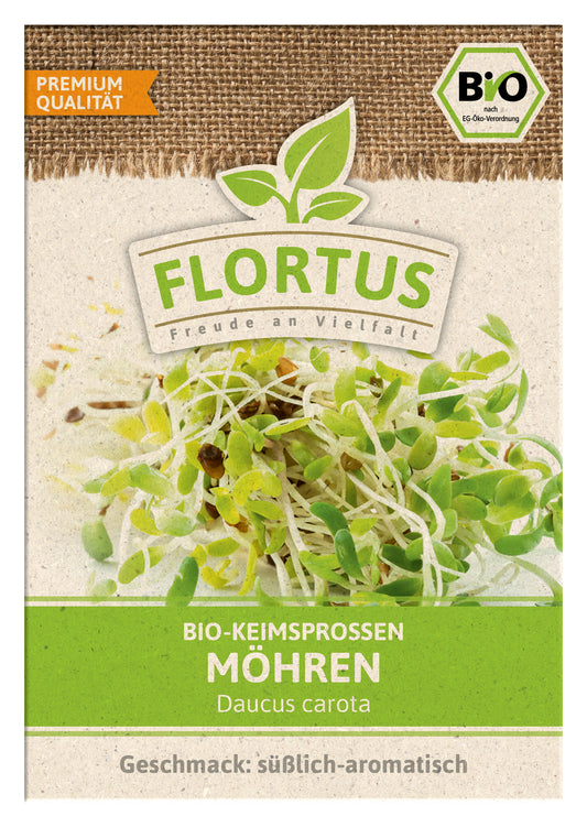 Keimsprossen Möhre | BIO Keimsprossen von FLORTUS