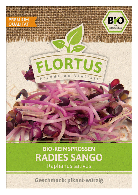 Keimsprossen Radies Sango | BIO Keimsprossen von FLORTUS