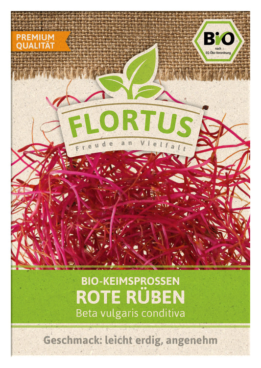 Keimsprossen Rote Rübe | BIO Keimsprossen von FLORTUS