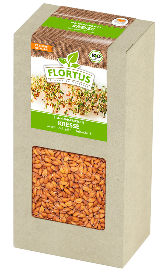 Keimsprossen Kresse (200 g) | BIO Keimsprossen von FLORTUS