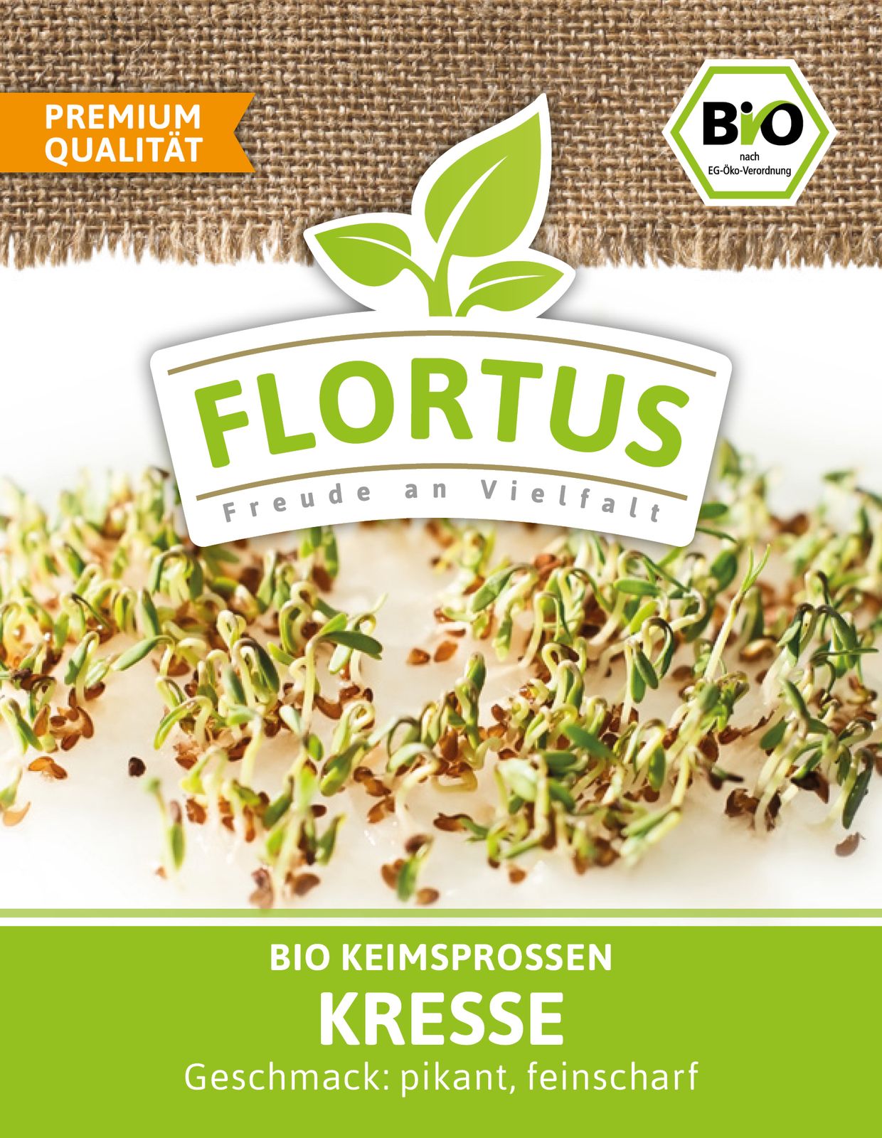 Keimsprossen Kresse | BIO Keimsprossen von FLORTUS