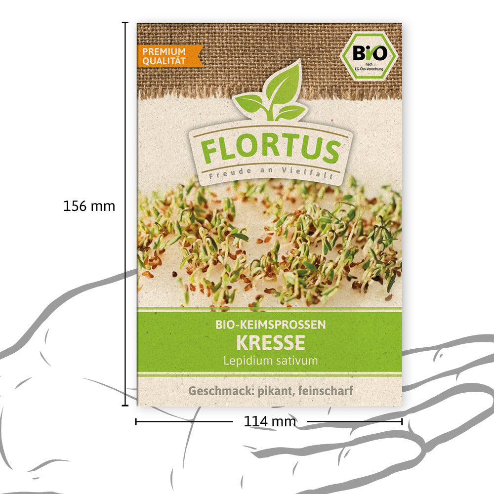 Keimsprossen Kresse | BIO Keimsprossen von FLORTUS