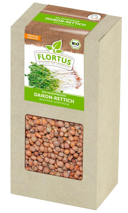 Keimsprossen Daikon-Rettich (200 g) | BIO Keimsprossen von FLORTUS