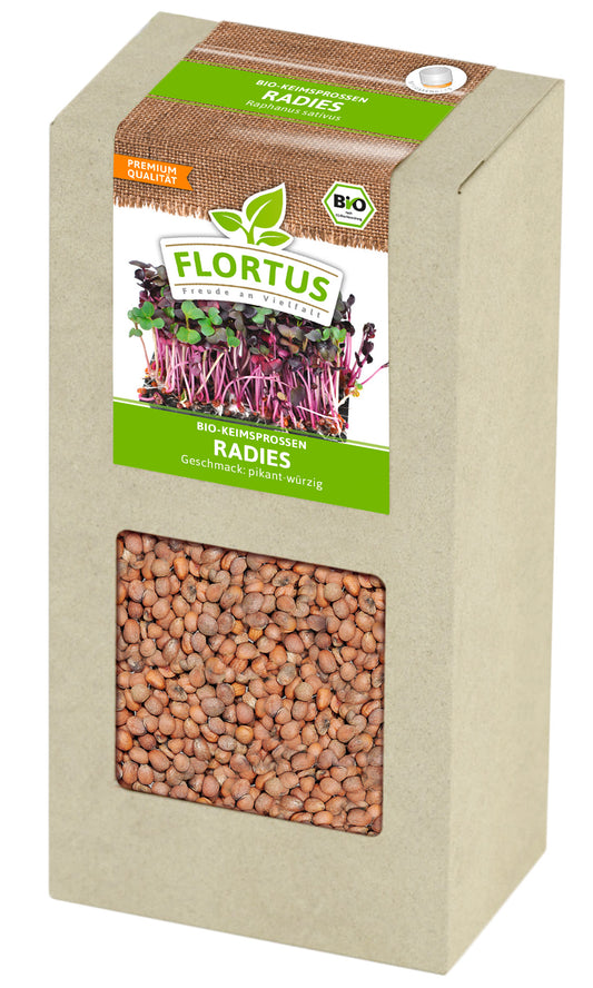 Keimsprossen Radies (200 g) | BIO Keimsprossen von FLORTUS