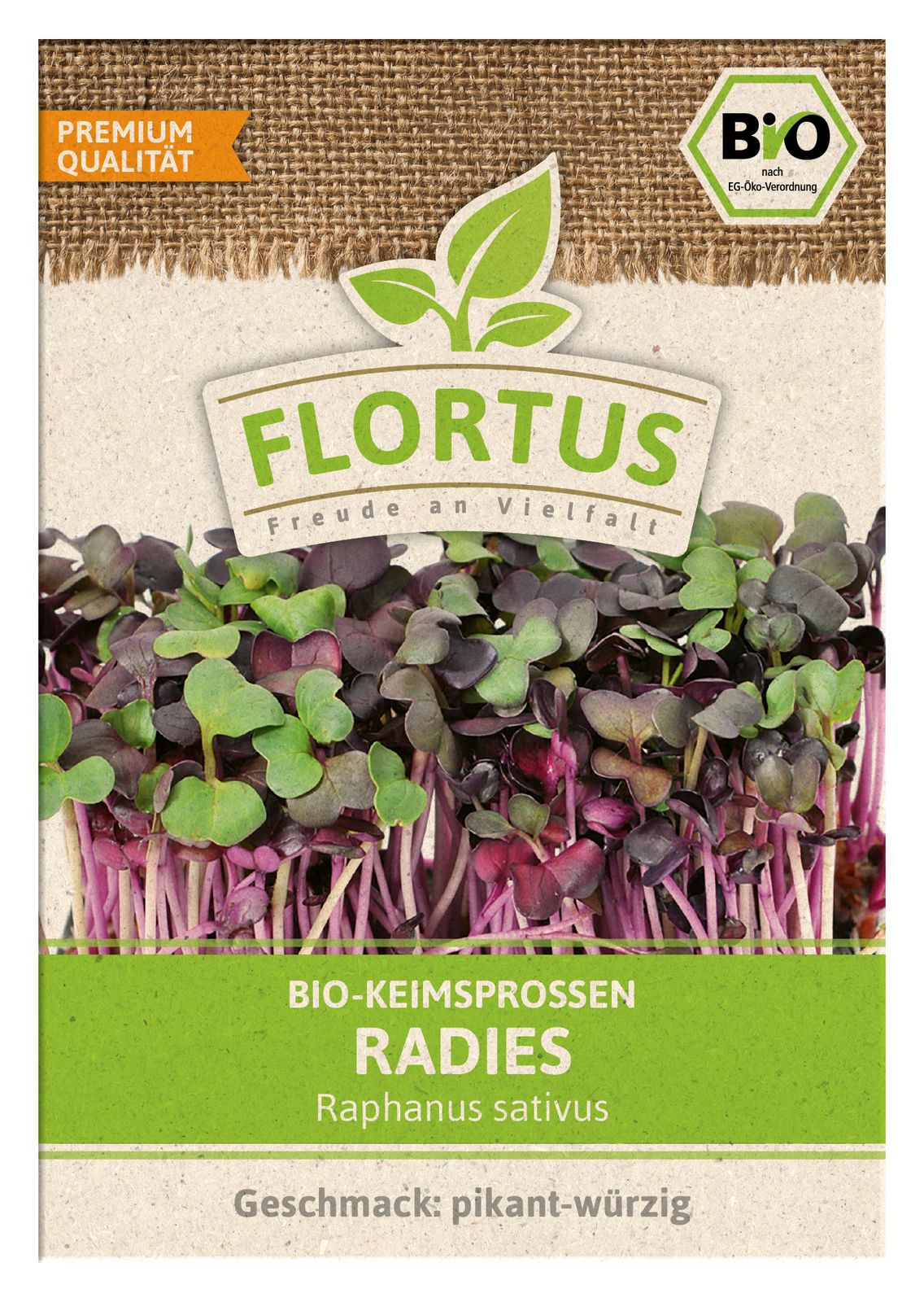 Keimsprossen Radies | BIO Keimsprossen von FLORTUS