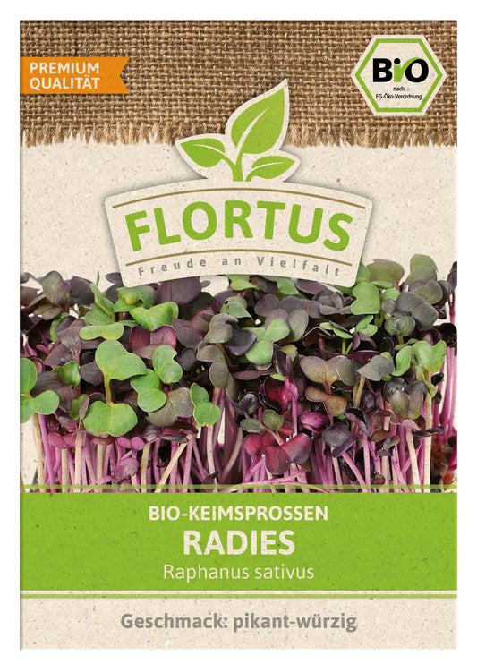 Keimsprossen Radies | BIO Keimsprossen von FLORTUS