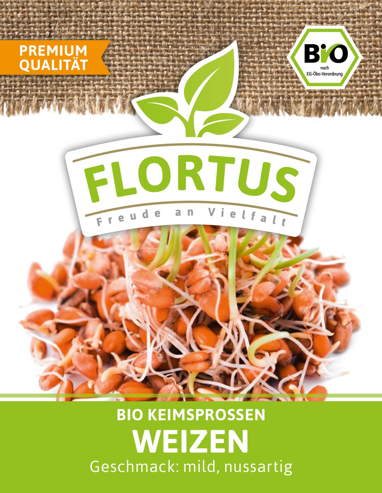 Keimsprossen Weizen | BIO Keimsprossen von FLORTUS