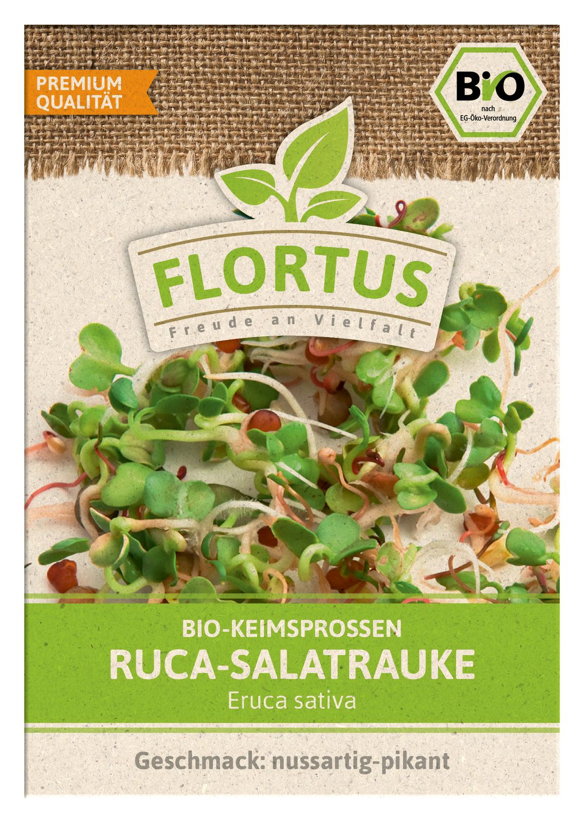 Keimsprossen Ruca-Salatrauke | BIO Keimsprossen von FLORTUS
