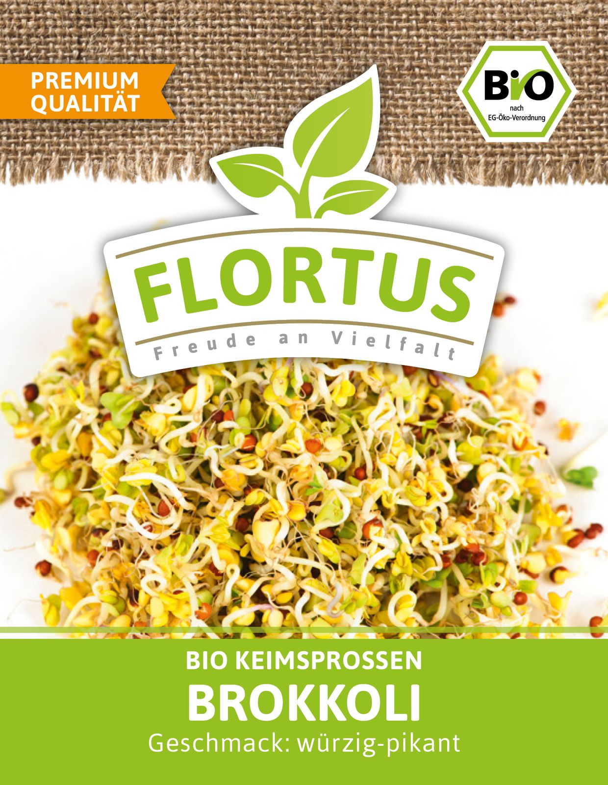 Keimsprossen Brokkoli | BIO Keimsprossen von FLORTUS