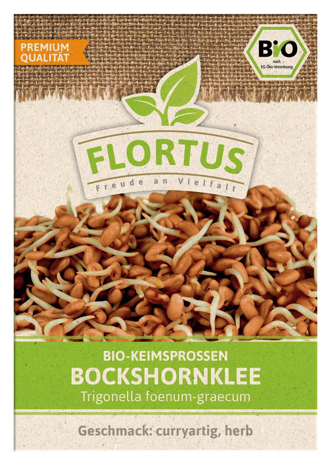 Keimsprossen Bockshornklee | BIO Keimsprossen von FLORTUS