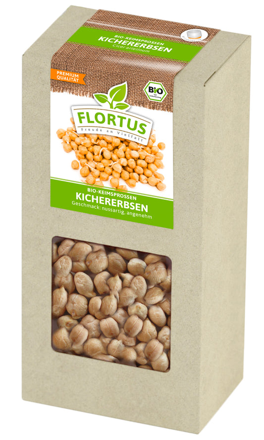 Keimsprossen Kichererbse (200 g) | BIO Keimsprossen von FLORTUS