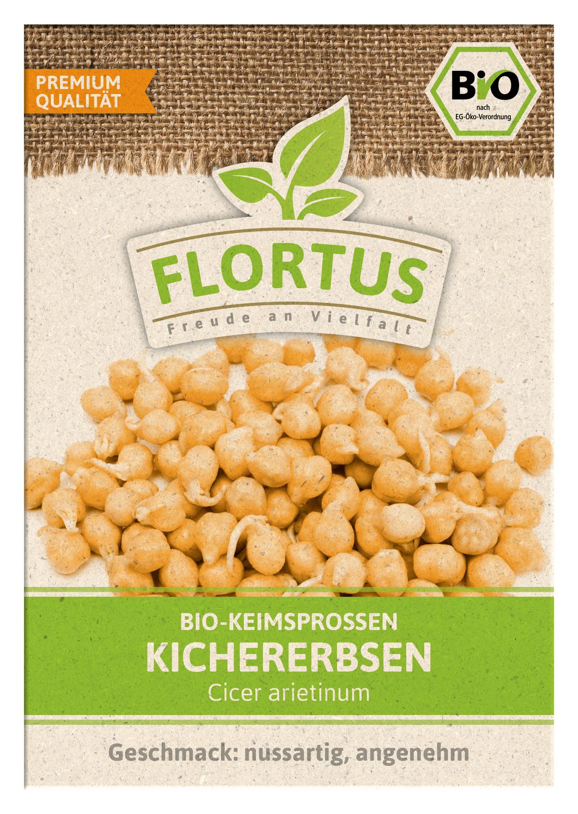 Keimsprossen Kichererbse | BIO Keimsprossen von FLORTUS