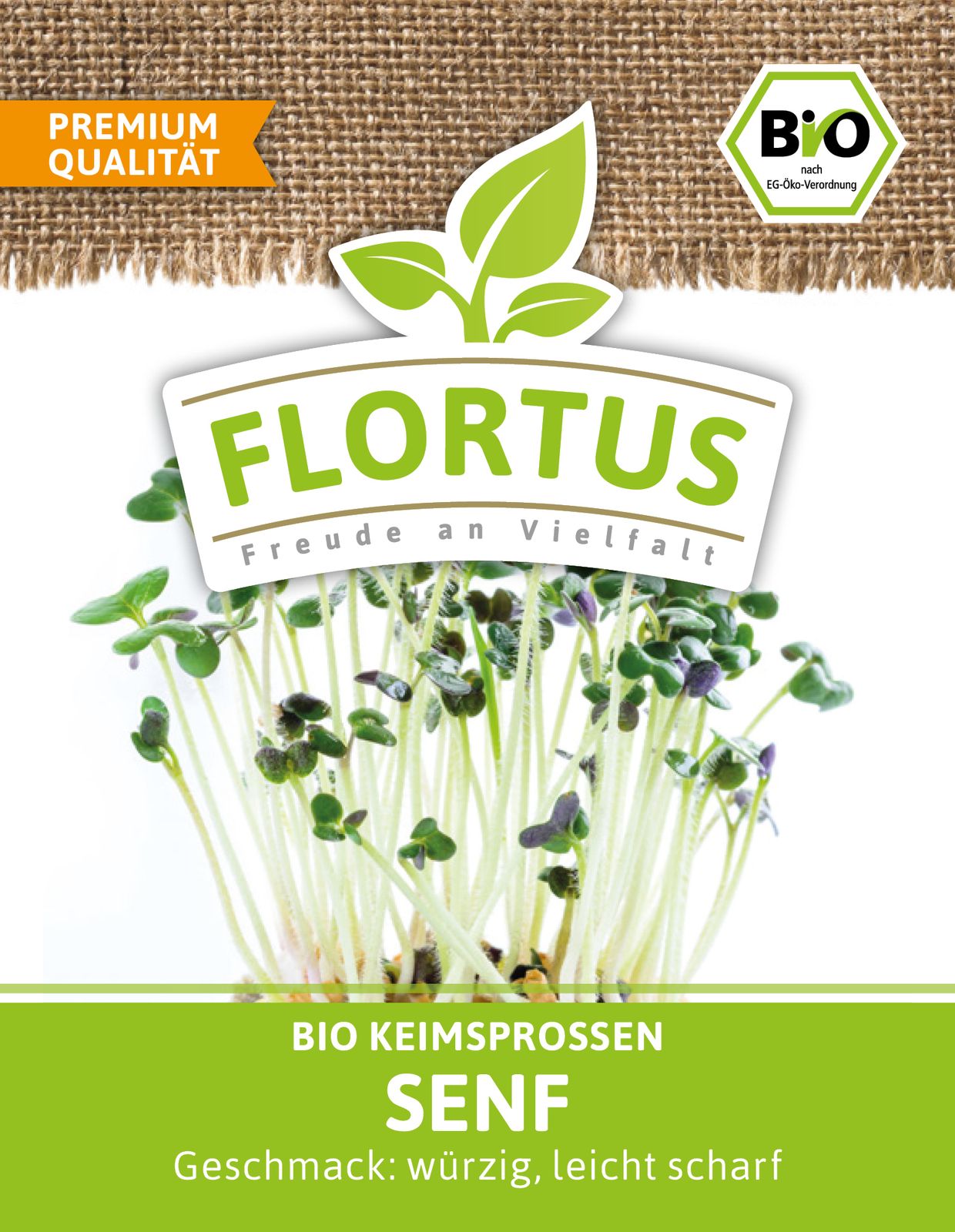 Keimsprossen Senf | BIO Keimsprossen von FLORTUS